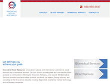 Tablet Screenshot of innovativebloodresources.org
